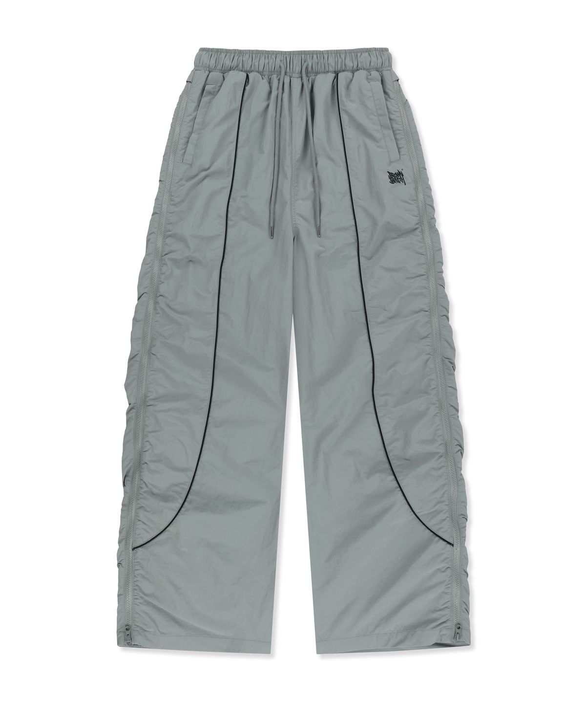 브라운브레스(BROWNBREATH) W SIDE BLOCK PIPING PANTS - GREY