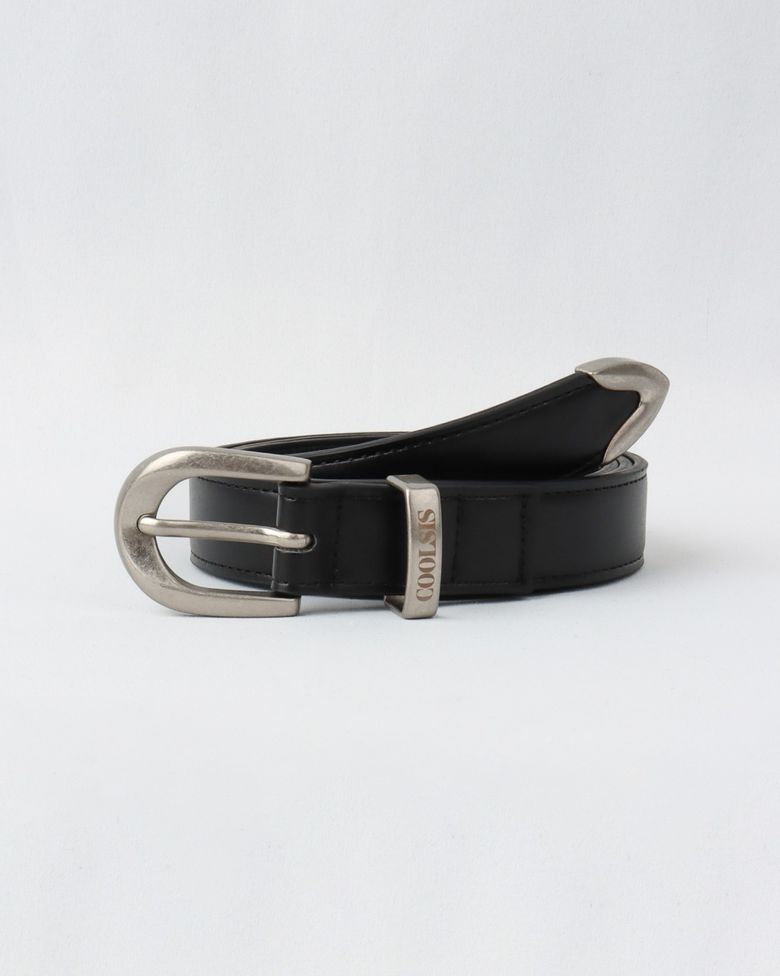 CS 2SIZE BASIC BELT (BLACK)