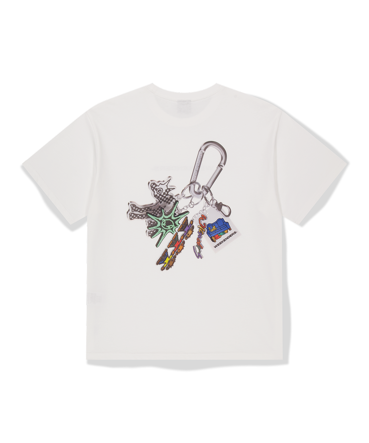 위캔더스(WKNDRS) KEYRING T-SHIRT (WHITE)
