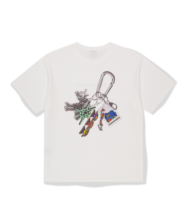 KEYRING T-SHIRT (WHITE)