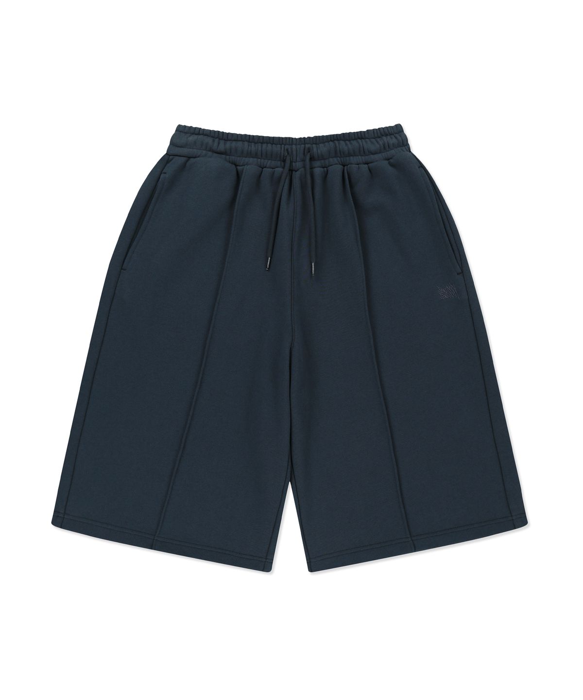 브라운브레스(BROWNBREATH) TAG TUCK SWEAT SHORTS - BLUE