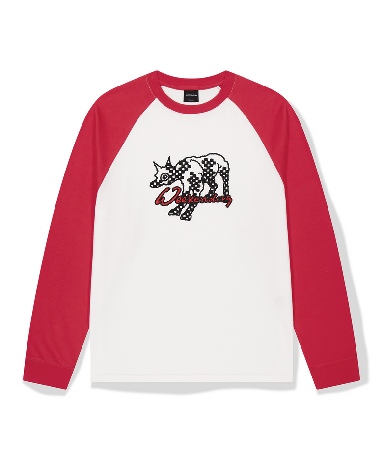 GOOD DOG LS T-SHIRT (RED)