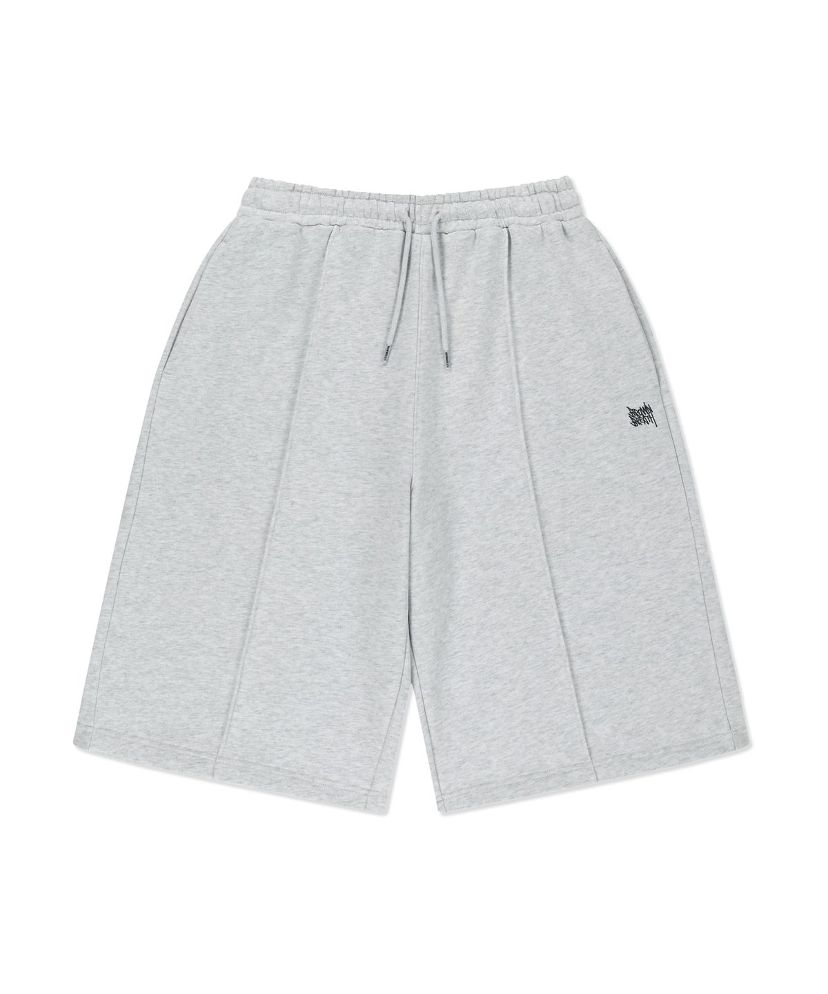 브라운브레스(BROWNBREATH) TAG TUCK SWEAT SHORTS - ASH
