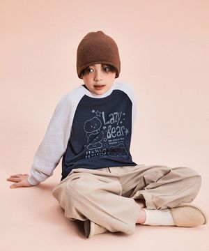 [키즈] (망그러진곰) 긴팔 티셔츠(NAVY)_SPLAG12KU2