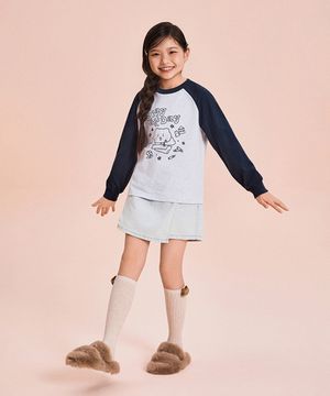 [키즈] (망그러진곰) 긴팔 티셔츠(MELANGE GRAY)_SPLAG12KU2