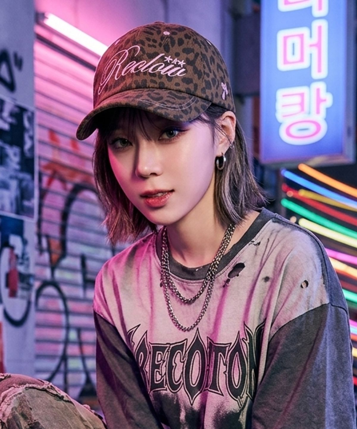 리끌로우(RECLOW) RC RWL 레오파드 볼캡 BROWN