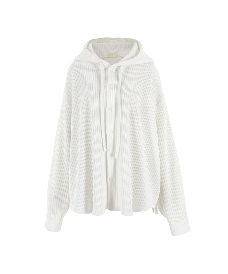 Unisex • Corduroy Hood Shirt (Ivory)