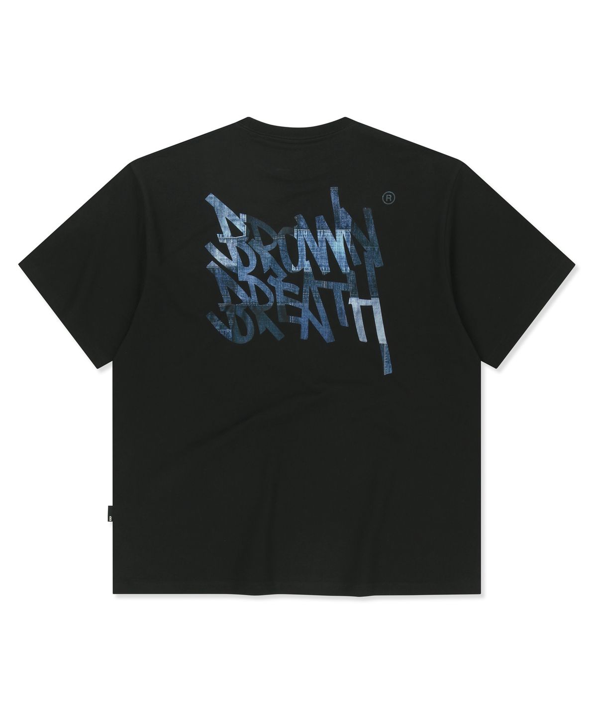 브라운브레스(BROWNBREATH) PATCHWORK TAG V.2 TEE - BLACK