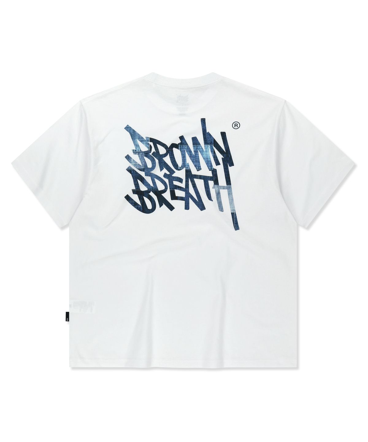 브라운브레스(BROWNBREATH) PATCHWORK TAG V.2 TEE - WHITE