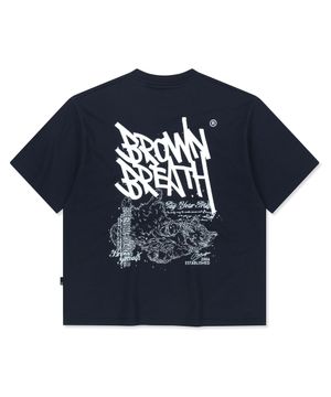 SLEEPY TAG TEE - NAVY