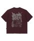 SLEEPY TAG TEE - BURGUNDY