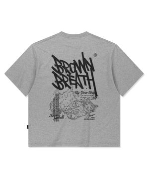 SLEEPY TAG TEE - MELANGE GREY