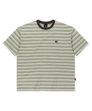 TAG HEAVY STRIPE TEE - GREEN