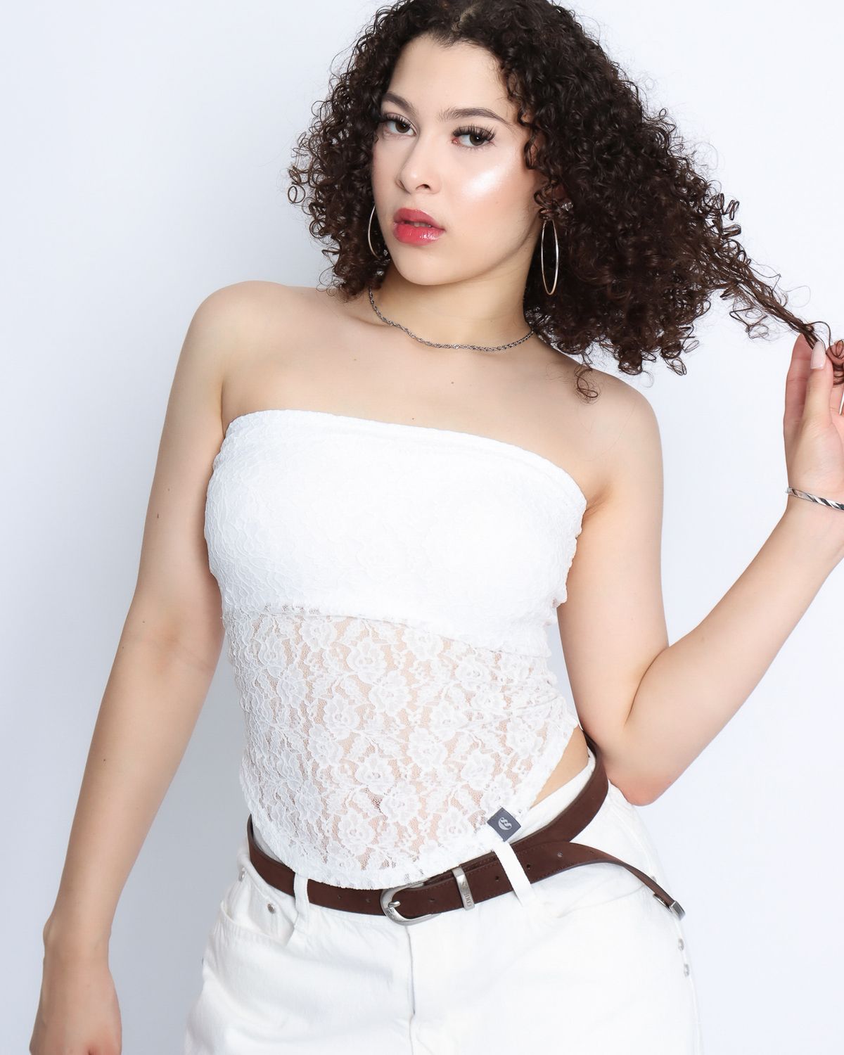 쿨시스(COOLSIS) CS LACE TANK TOP-048 (WHITE)