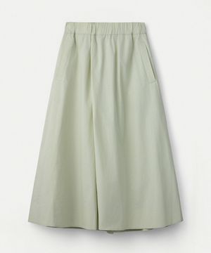 Poplin Maxi Culotte Pants_Green Tea