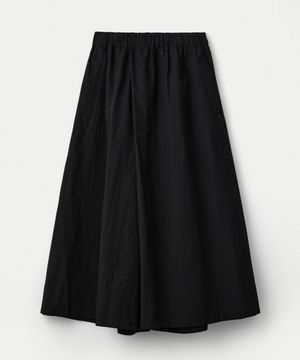 Poplin Maxi Culotte Pants_Black