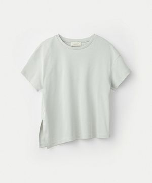 Asymmetric Hem T Shirts_Sky