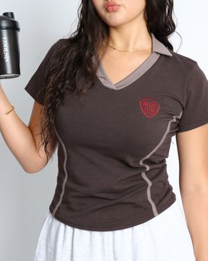 CS 02 SPORTY TOP-051 (BROWN)