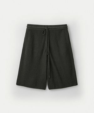 Korean Paper & Boucle Shorts_Charcoal