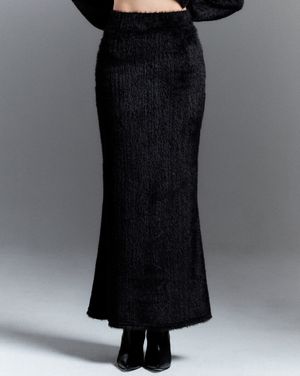 CS FUR MERMAID LONG SK-059 (BLACK)