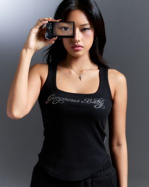 CS GORGEOUS SLEEVELESS-058 (BLACK)