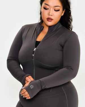 CS CURVE FLEX ZIP JACKET (ASHBROWN)