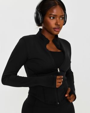 CS CURVE FLEX ZIP JACKET (BLACK)