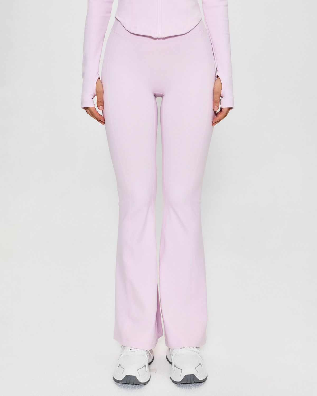 쿨시스(COOLSIS) CS CURVE BOOTCUT LEGGINGS (PINK)