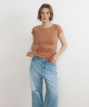 Stripe Baby Tee (orange)