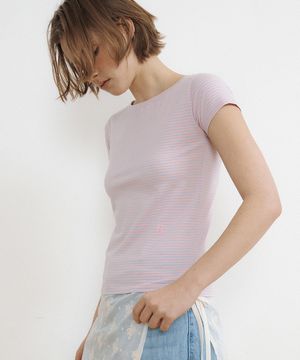 Stripe Baby Tee (pink)