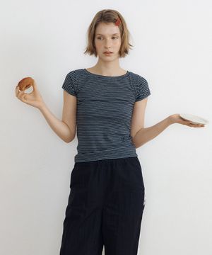 Stripe Baby Tee (black)