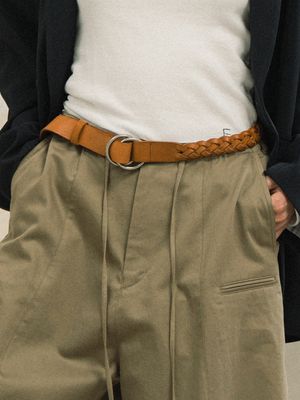 더블 링 메쉬 롱 벨트