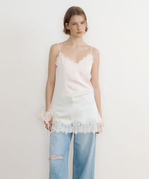 Delicate Satin Lace Bustier (cream)