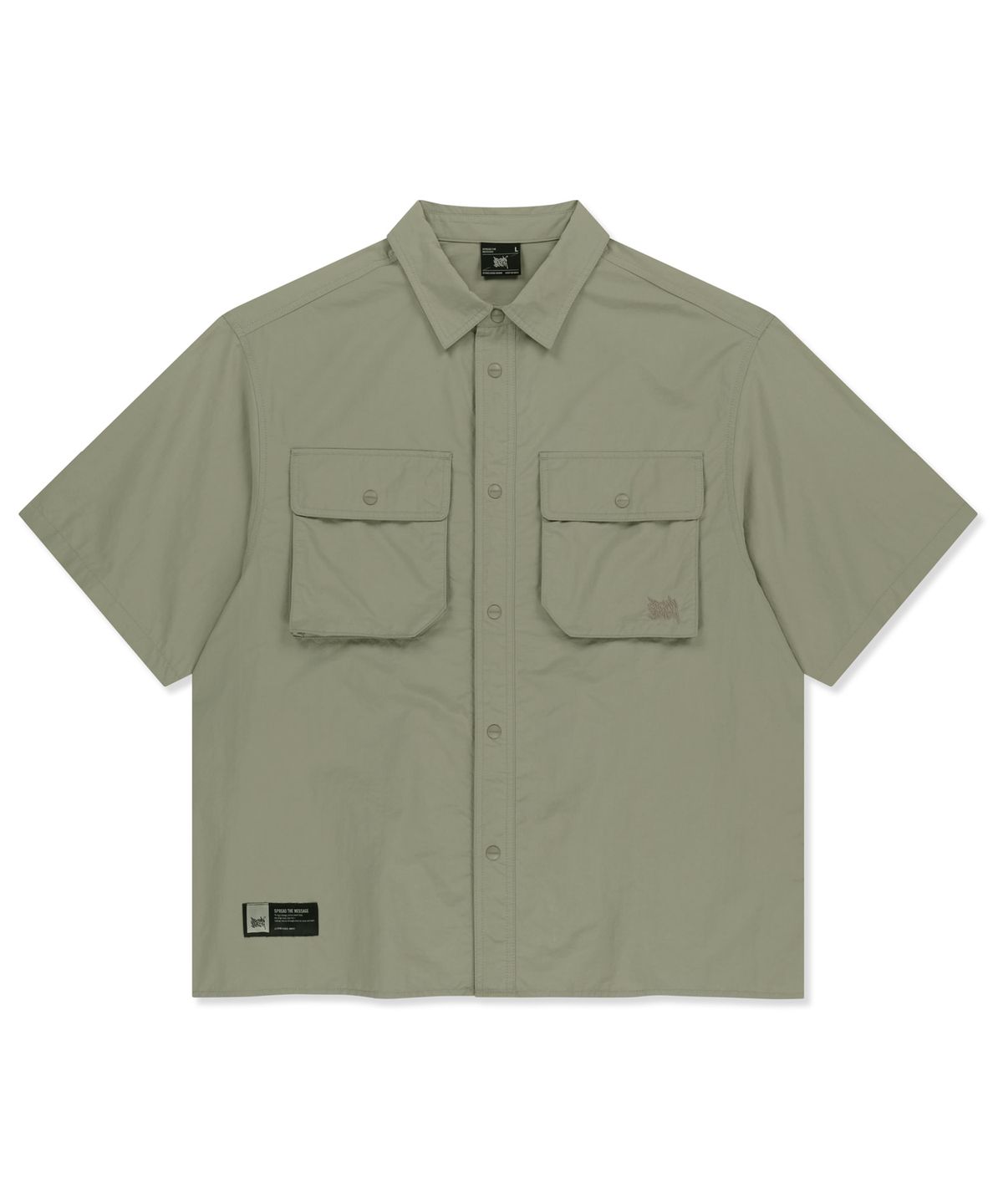 브라운브레스(BROWNBREATH) NYLON WORK SHIRTS - BEIGE