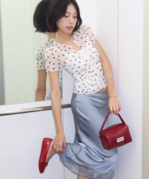 티슈백 체리레드