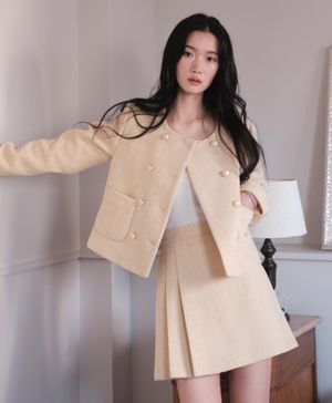 로잘린 트위드 스커트