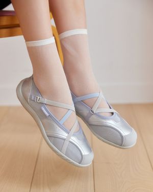 로마리 밴딩플랫 그레이쉬 블루 FLOTGA1W88