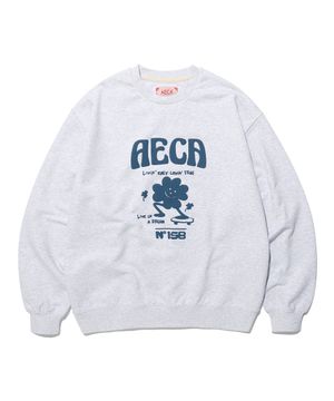 AECA CLOVER SWEAT SHIRT-LIGHT GREY