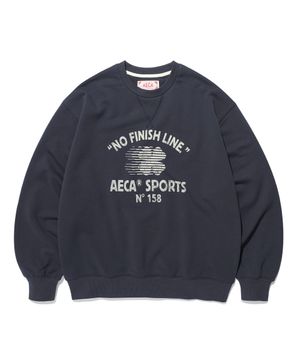 AECA NO FINISH LINE SWEAT SHIRT-NAVY