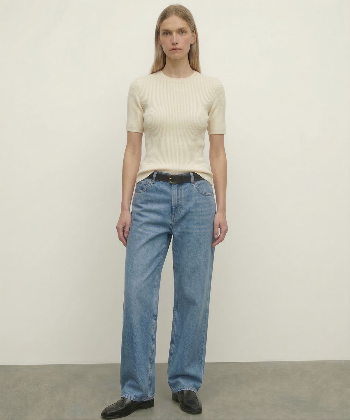 킴도(KIMDOH) Sorel Wide Denim / Medium Blue