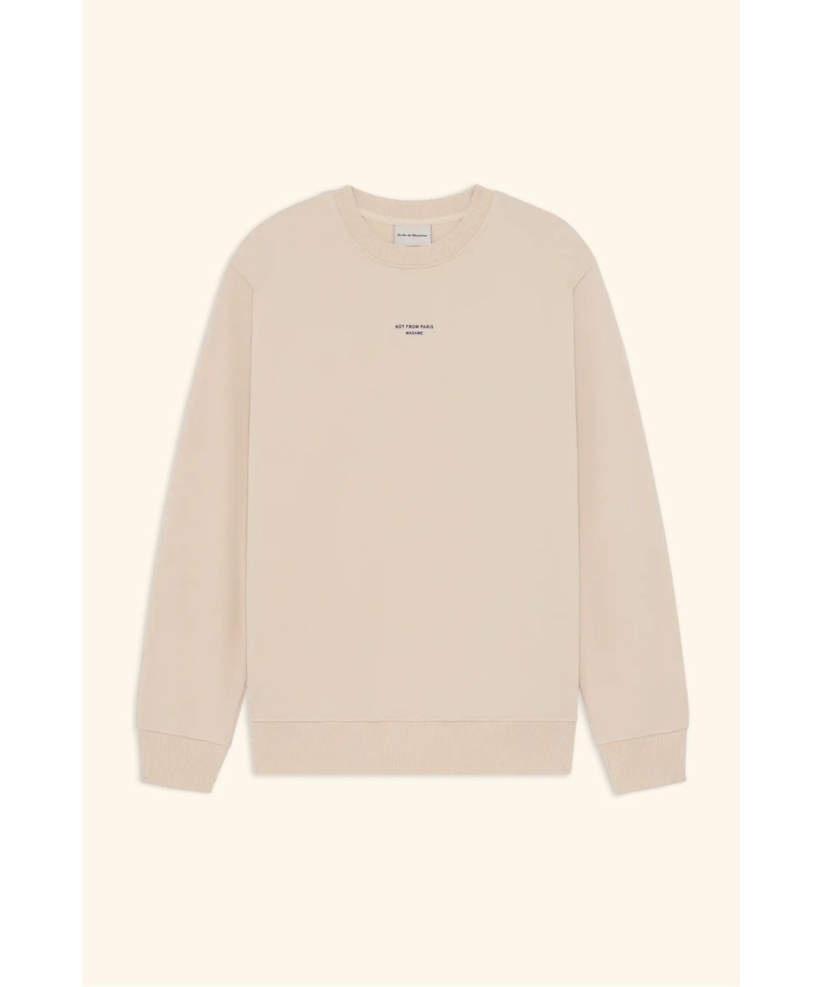 드롤드무슈(DROLE DE MONSIEUR) 클래식 슬로건 스웨트셔츠 Le Sweatshirt Slogan Classique D0TSM26207IVX