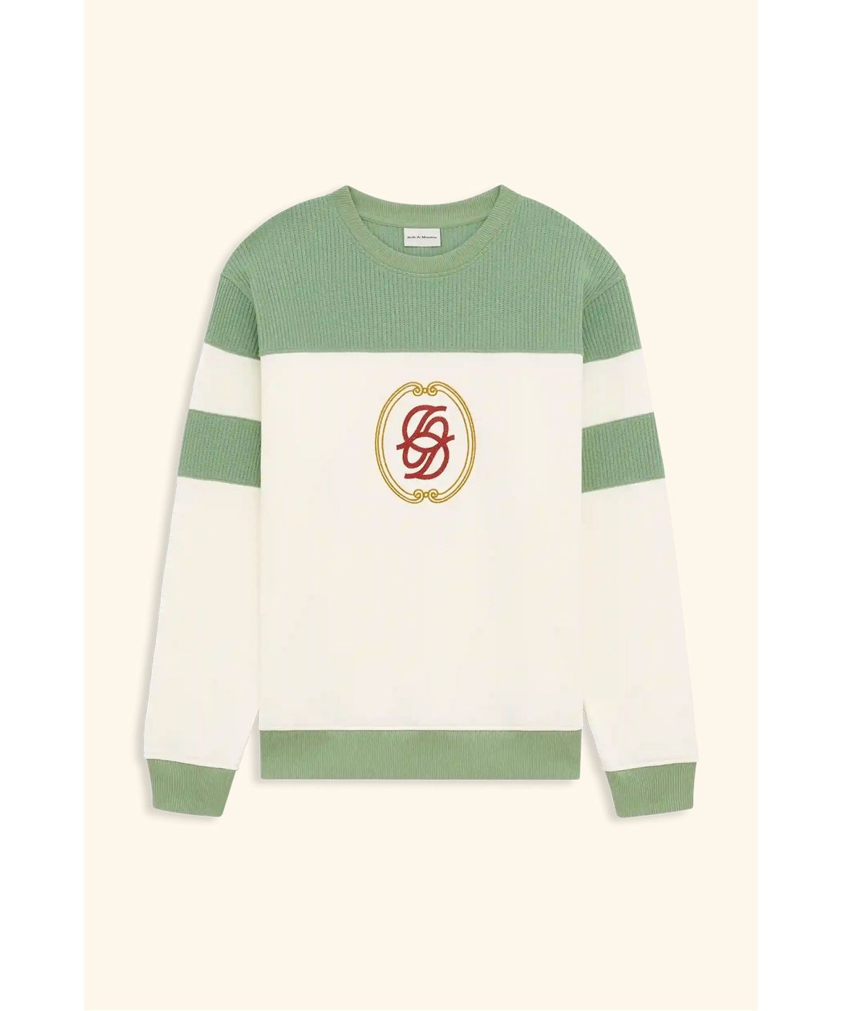 드롤드무슈(DROLE DE MONSIEUR) 드롤 패치 스웨트셔츠 Sweatshirt Drole Patch D0TSM26204WHM