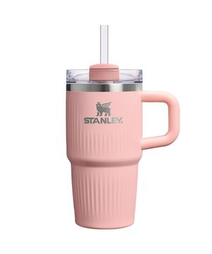 퀜처 H2.0 플루티드 텀블러 591ml 피치로즈