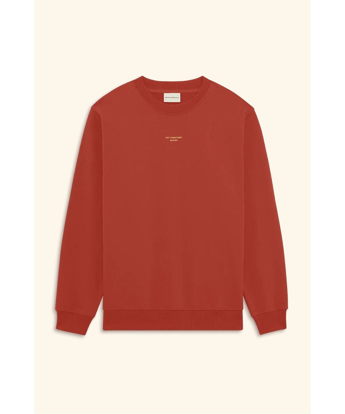드롤드무슈(DROLE DE MONSIEUR) 클래식 슬로건 스웨트셔츠 Le Sweatshirt Slogan Classique D0TSM26207RED