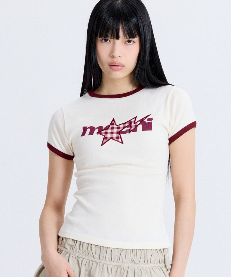 SHOOTING STAR SLIM FIT T-SHIRT IVORY
