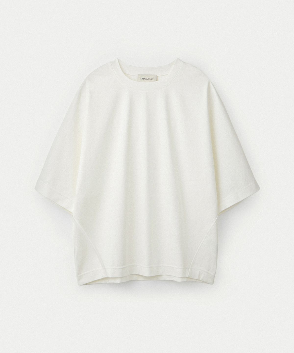 우마뭉(UMARMUNG) Dolman Sleeve Oversized T Shirts_White