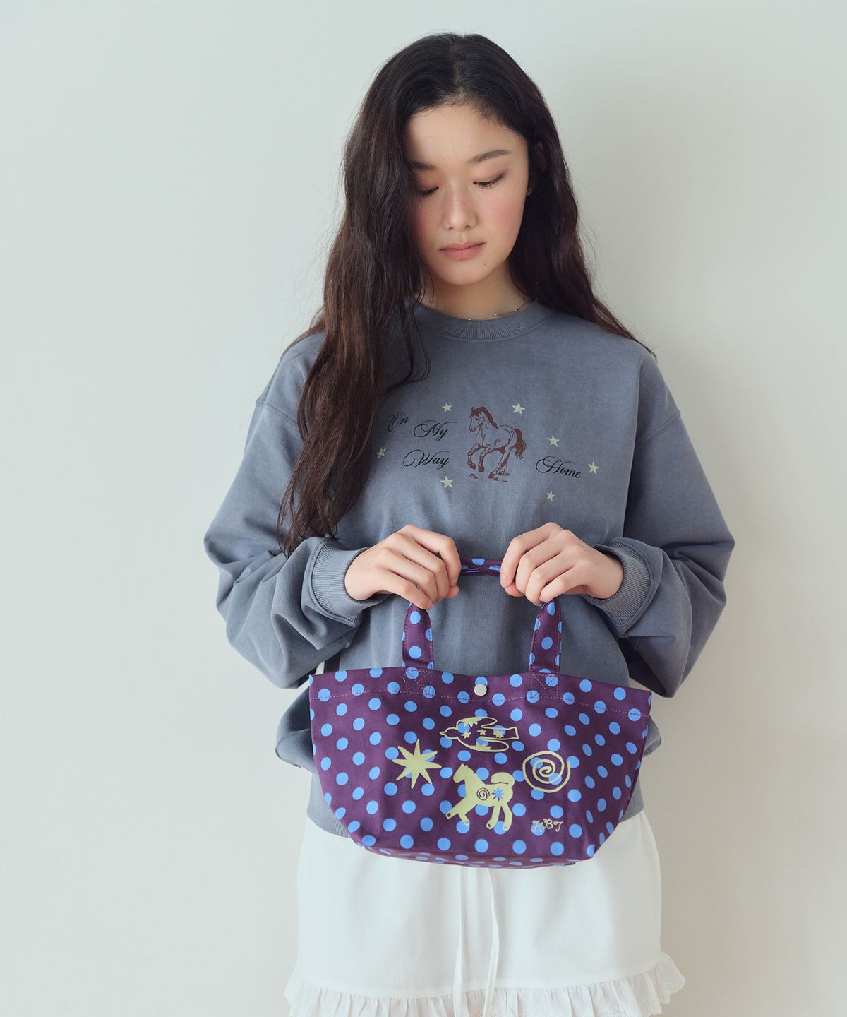 홈바디띵즈(HOMEBODY THINGS) Homebody Mini Classic Dot Bag (PURPLE)