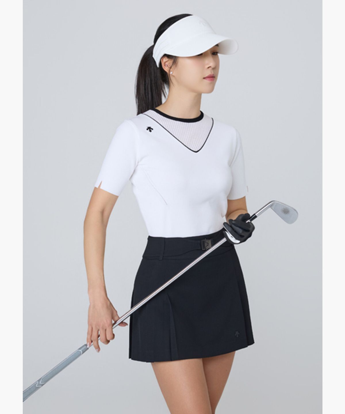 데상트 골프(DESCENTE GOLF) 여성 라운드 반팔 풀오버  DR12WFKP37