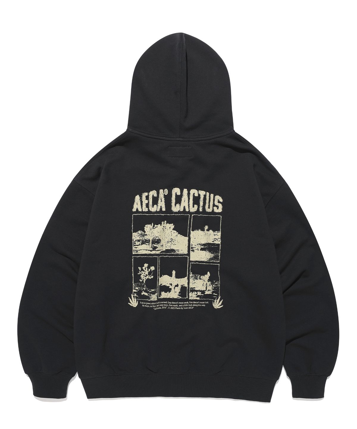 에이카화이트(AECA) AECA CACTUS ZIP UP HOODIE-BLACK
