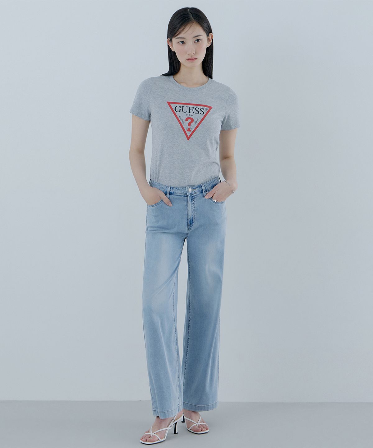 게스(GUESS) [CORE] 1color 여성 쿨터치 L톤 와이드 YQ2D9025